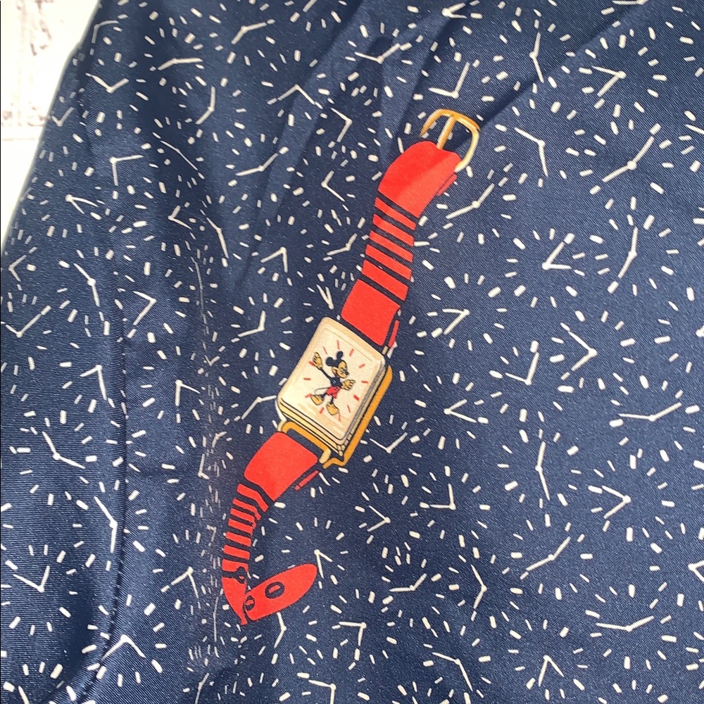 Vtg NWOT Kennington x Walt Disney Pop Art Disco Mickey Watch Shirt Size L - Picture 7 of 8